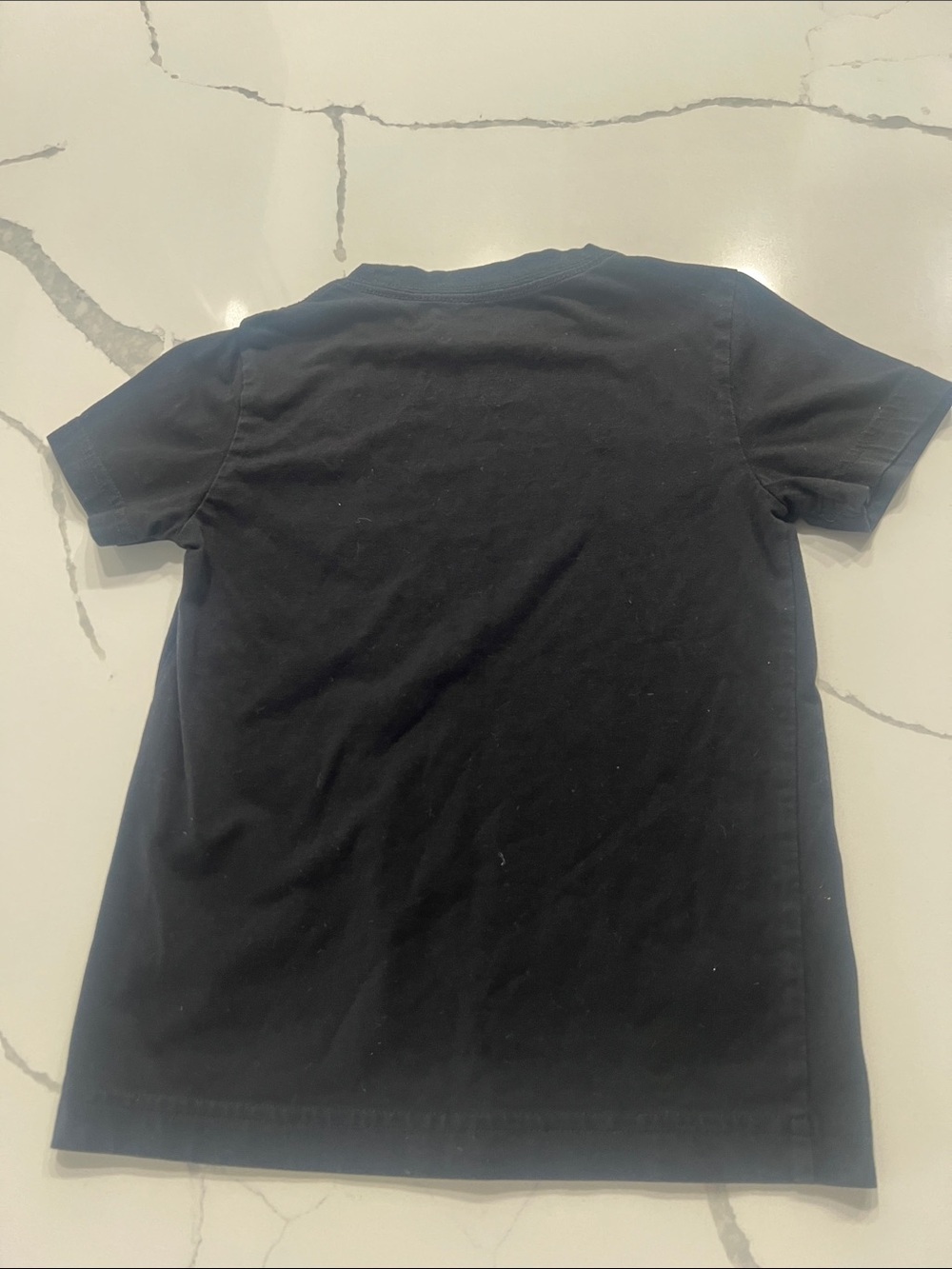 Nike Black Tee with Vertical White Logo Mix​ - Picture 2 of 3
